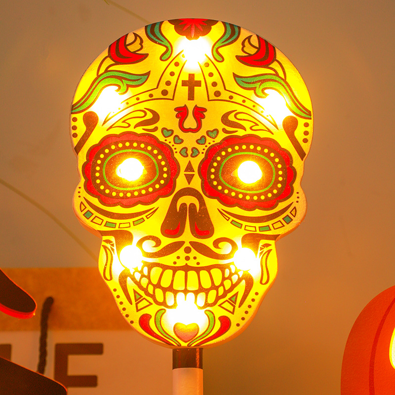 Halloween LED Wooden Figurine Table Lights