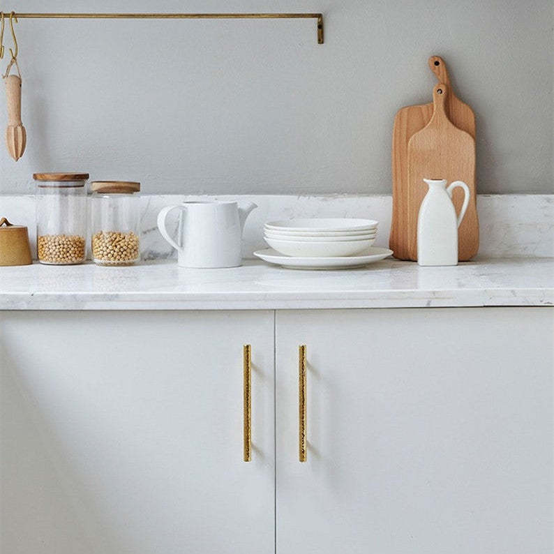 Luxury Solid Golden Round Brass Drawer Wardrobe And Door Handle -Homdiy