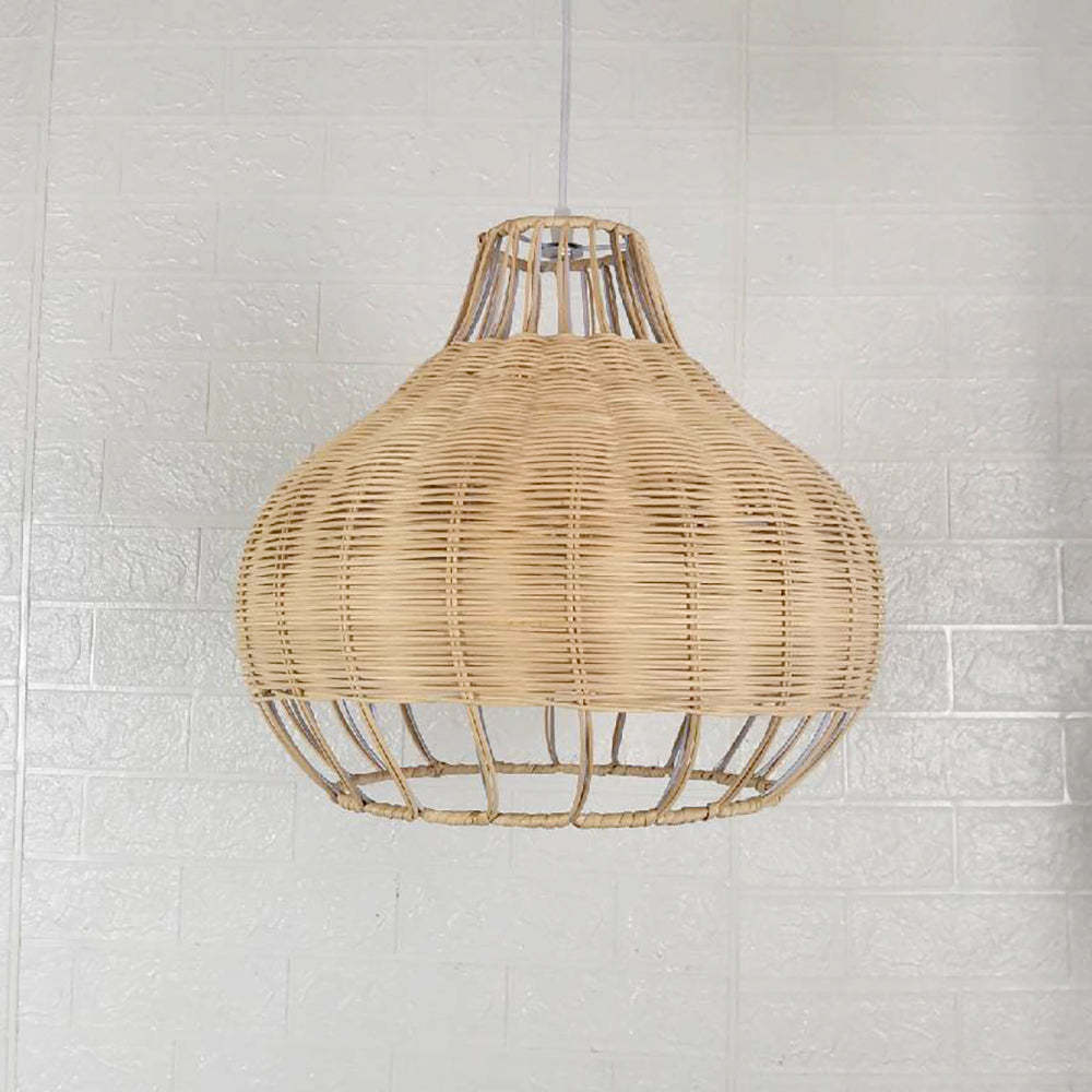 Handmade Natural Rattan Pendant Light -Homdiy