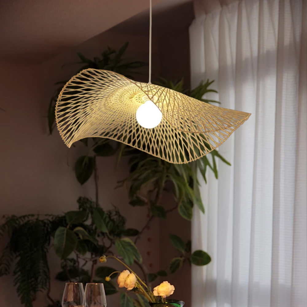 Japandi Lighting Bathroom​ | Pastoral Bamboo Peandnt Light Lamp