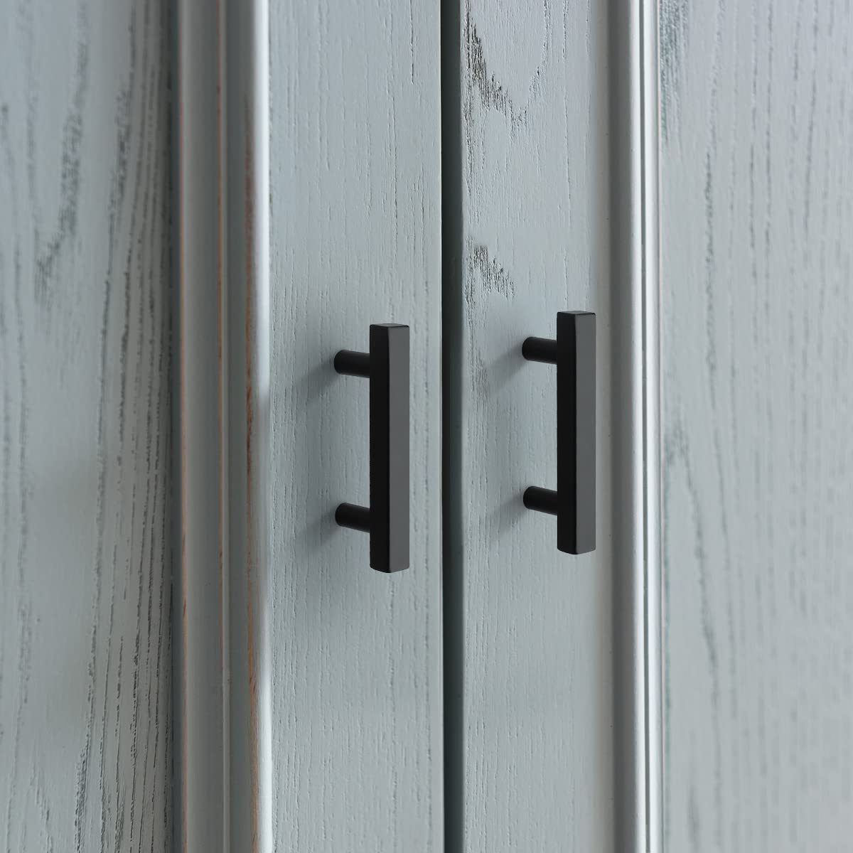 Modern Square Black Cabinet Handles For Kithcen -Homdiy