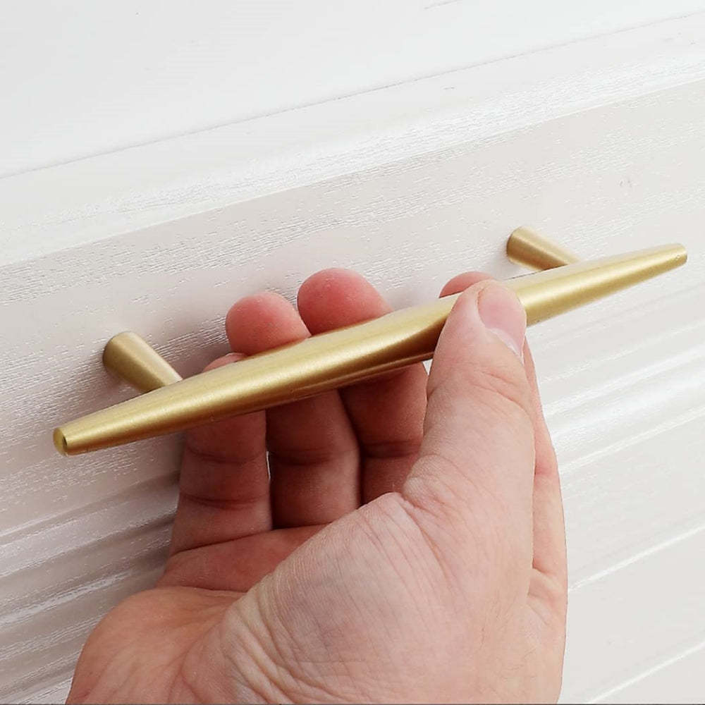 Modern Solid Brass Kitchen Cabinet Knobs and Handles -Homdiy