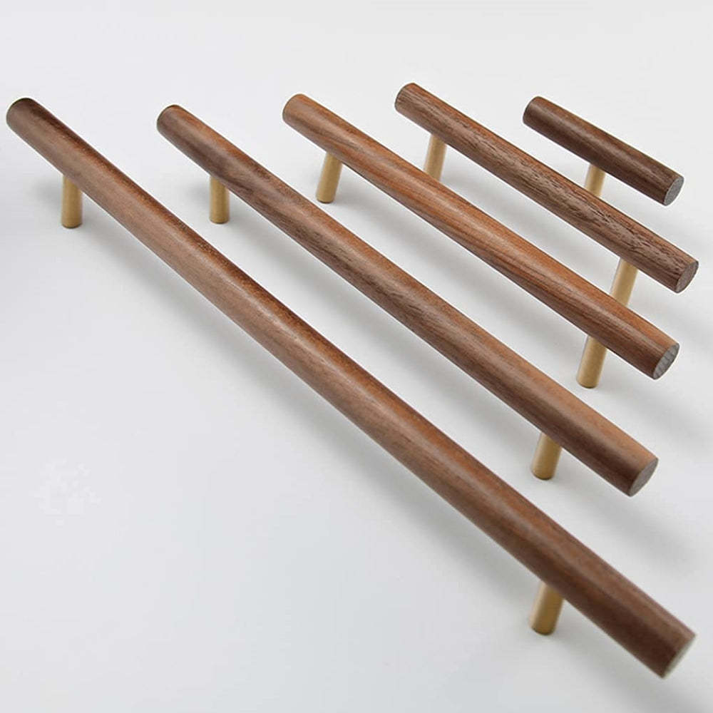 Universal Wooden Door Handles for Drawers Cupboards Kitchen Cabinets -Homdiy