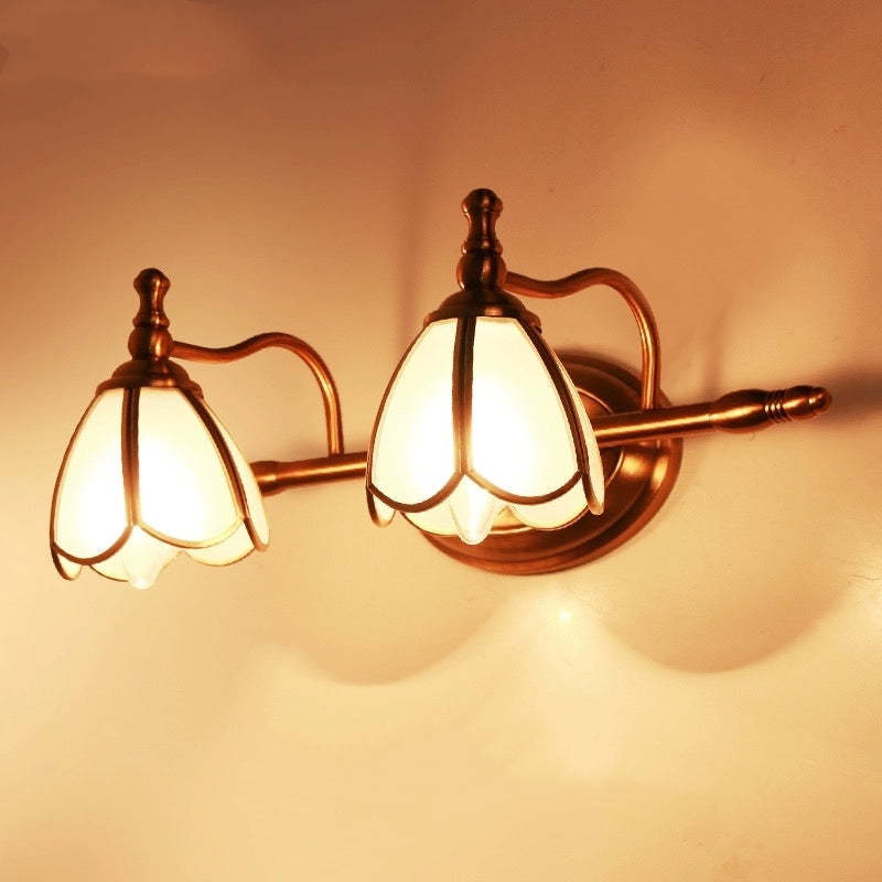 Vintage French Multi-Heads Gold Bathroom Vanity Wall Lights -Homdiy