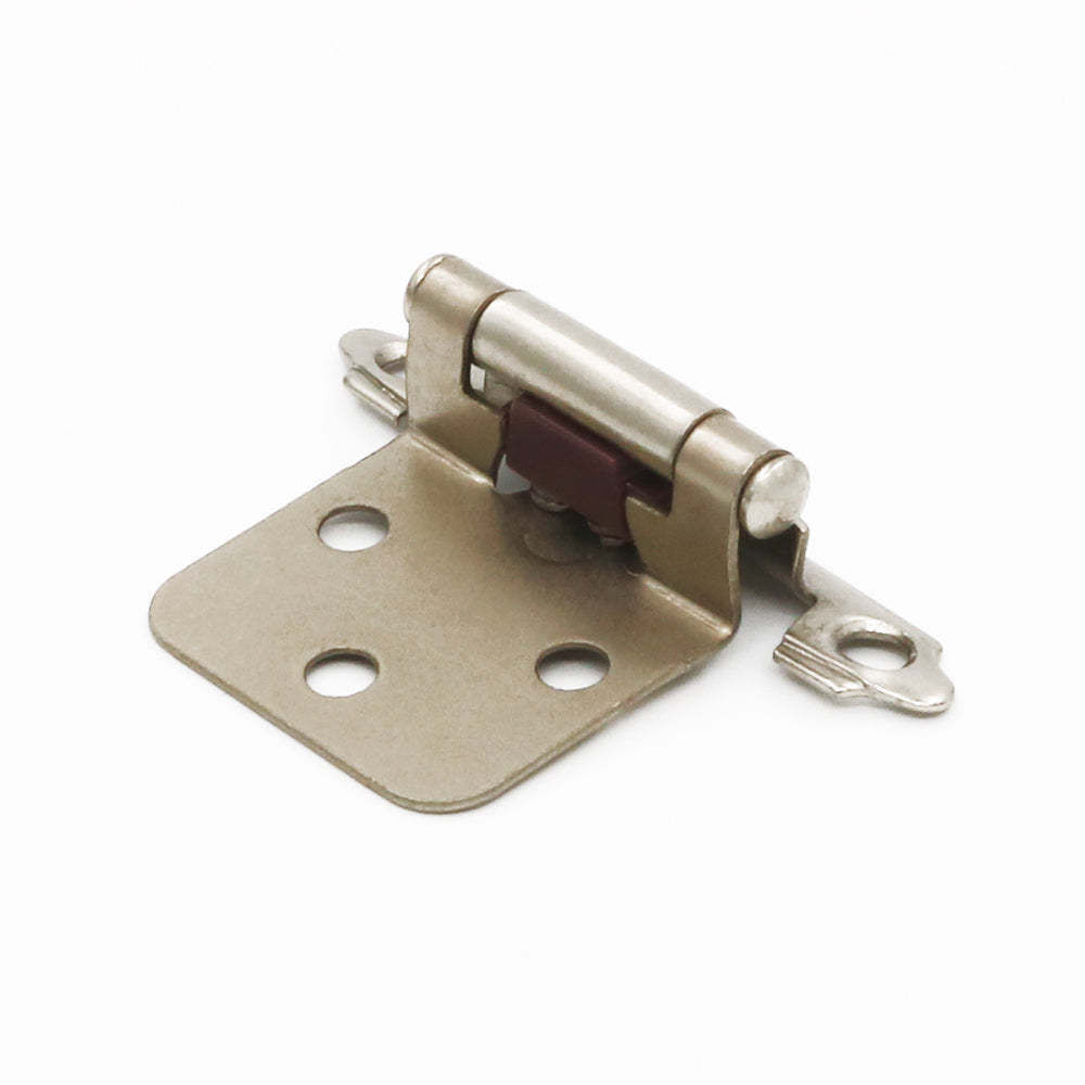 (5 pairs) Self-close hinge full overlay with brushed nickel finish（30SNB） -Homdiy