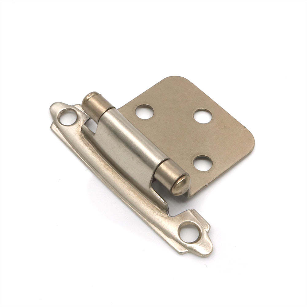 (5 pairs) Self-close hinge full overlay with brushed nickel finish（30SNB） -Homdiy