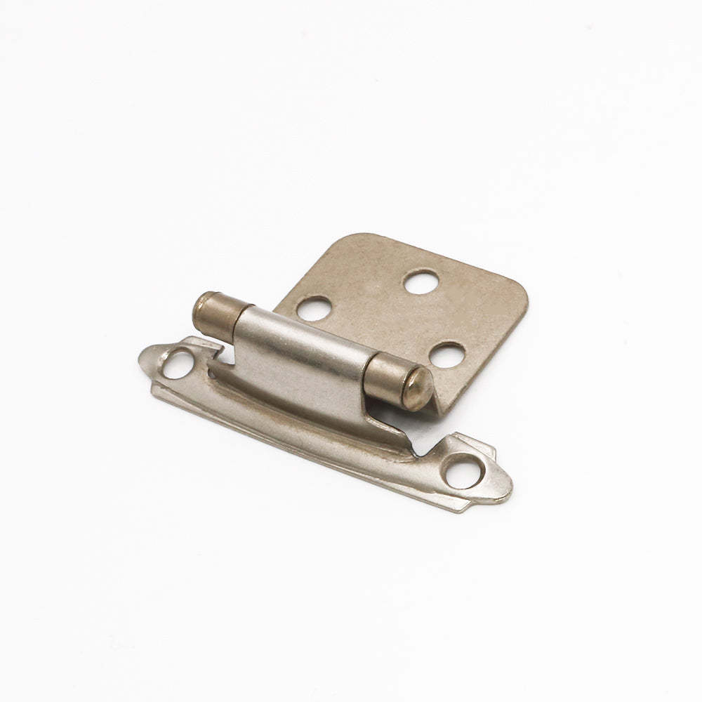 Self closing cabinet hinges full overlay satin nickel( 10 pairs) -Homdiy