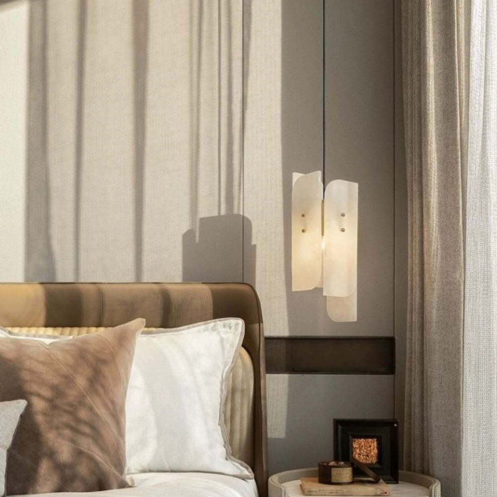 Scandinavian Multiple Pieces White Alabaster Pendant Lights -Homdiy