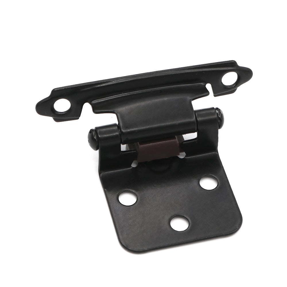Black Self-Closing Variable Overlay Hinge (30BK) -Homdiy
