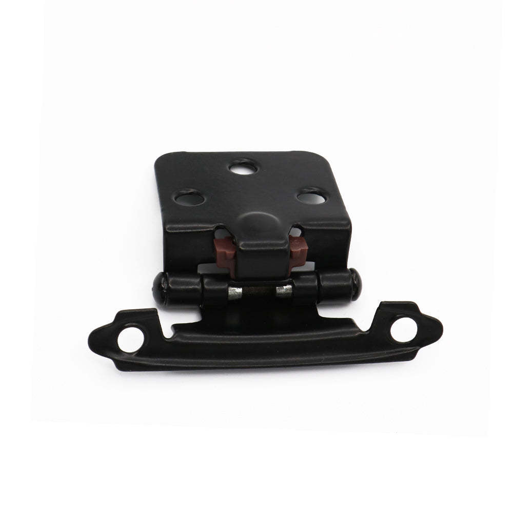 Black Self-Closing Variable Overlay Hinge (30BK) -Homdiy