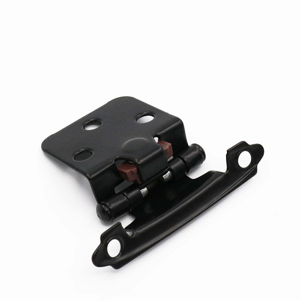 10 pairs Black Cabinet Hinges Variable Overlay -Homdiy