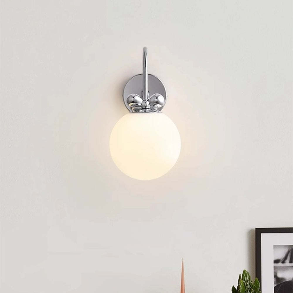 Nordic Rotatable White Glass Wall Light -Homdiy