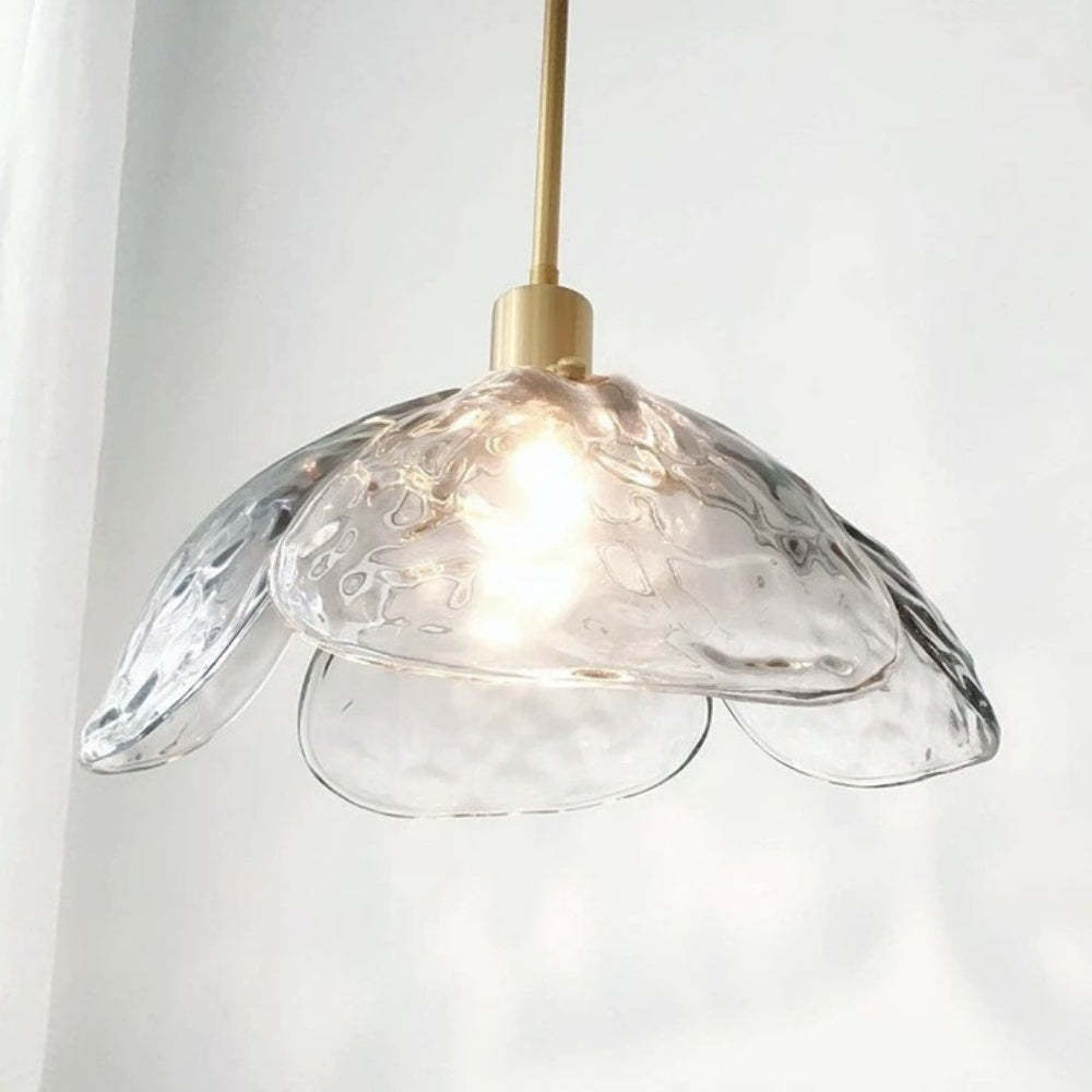 Creative Flower Petal Bedside Rod Pendant Light -Homdiy