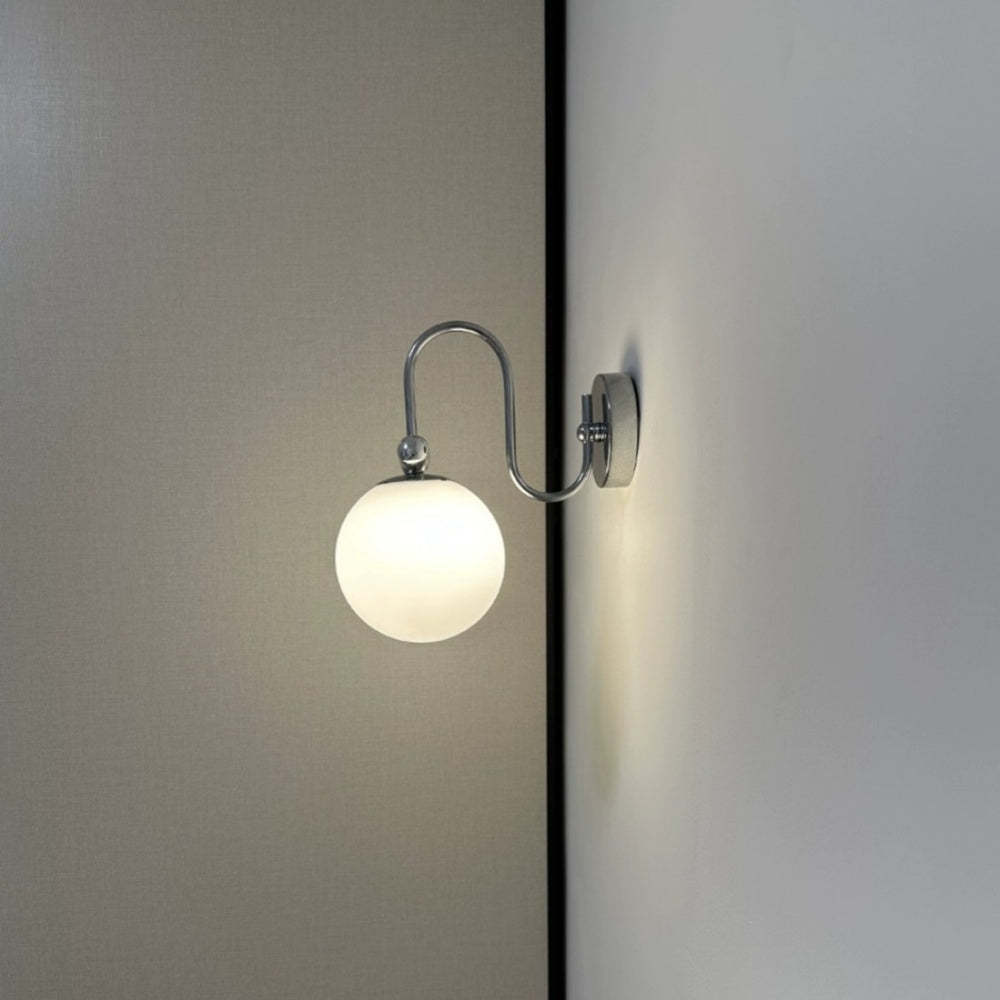 Nordic Rotatable White Glass Wall Light -Homdiy