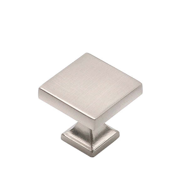 30 Pack Stain Nickel 1.1in width Square Kitchen Drawer Knobs Solid(LS6785SNB) -Homdiy
