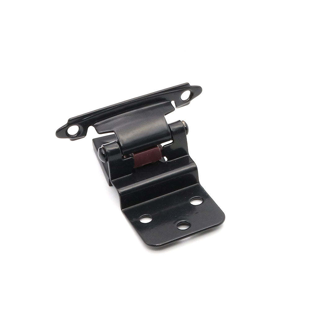 5 pair black overlay self closing hinges for cabinet(38BK) -Homdiy