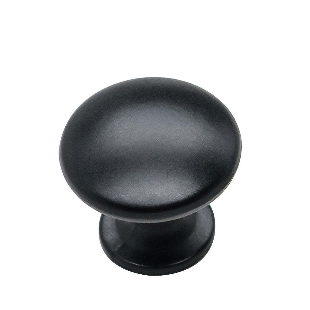 30 Pack Modern Round Black Drawer Knobs For Kitchen Cabinets(LS6050BK) -Homdiy