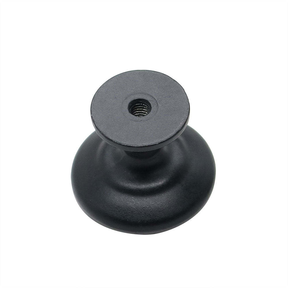 30 Pack Modern Round Black Drawer Knobs For Kitchen Cabinets(LS6050BK) -Homdiy