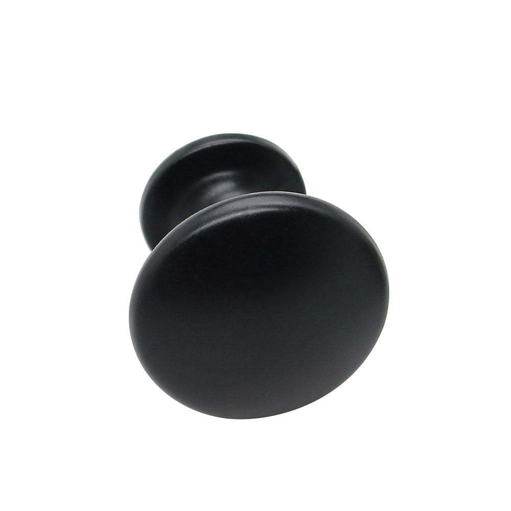 30 Pack Modern Round Black Drawer Knobs For Kitchen Cabinets(LS6050BK) -Homdiy
