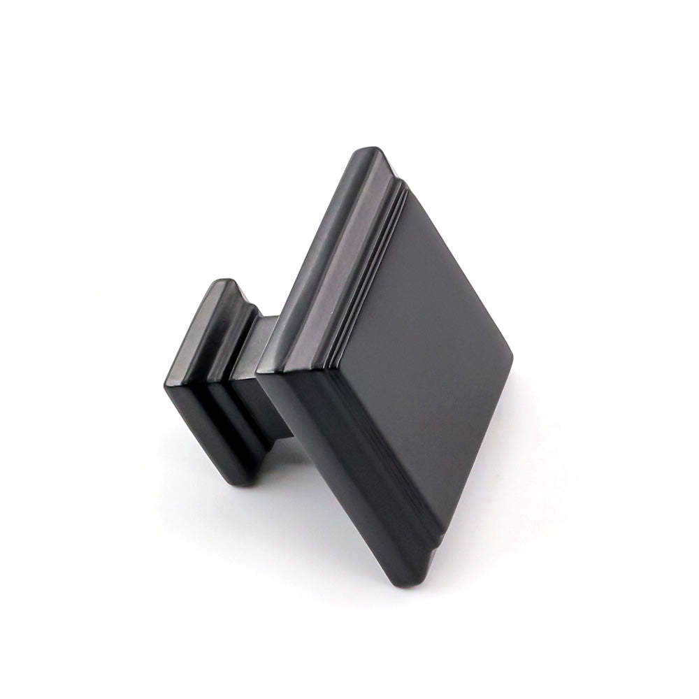 10 Pack Matte Black Cabinet Knobs Zinc Alloy Dresser Drawer Knobs For Bathroom(LS9111BK) -Homdiy