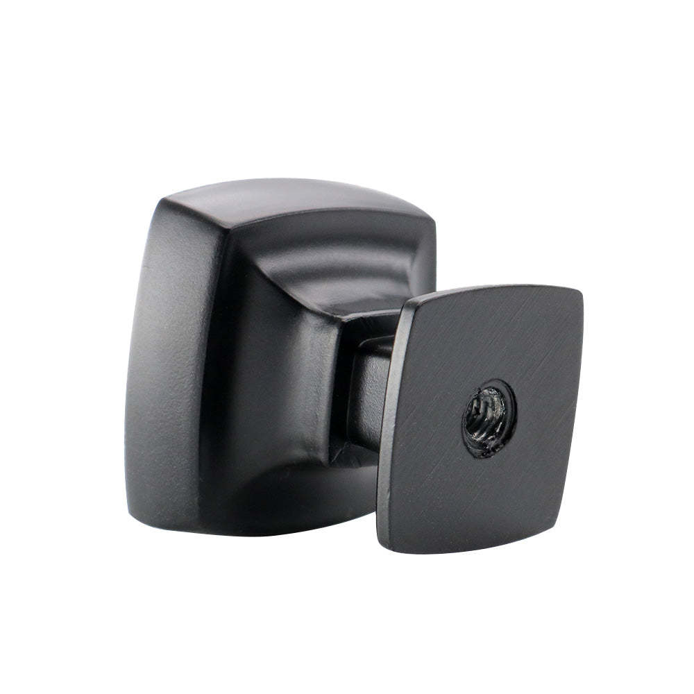 10 Pack Black Modern Drawer Knobs Square Cabinet Door Knobs(LS9016BK) -Homdiy