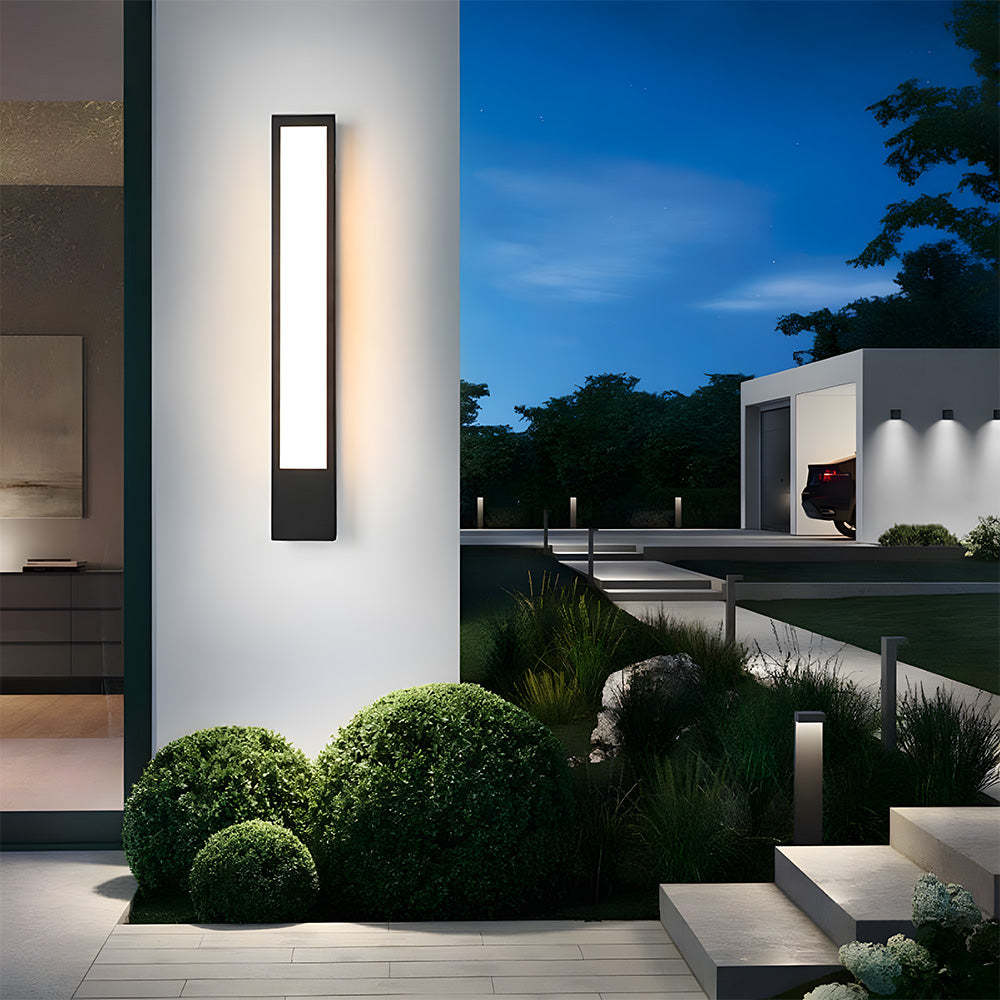 IP55 Modern Black LED Outdoor Wall Lights For Houses
