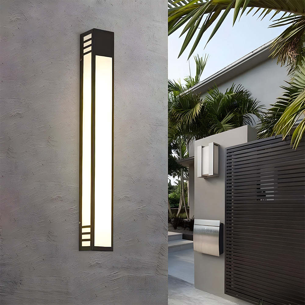 Modern long acrylic led outdoor wall lights garden |Lampsmodern UK