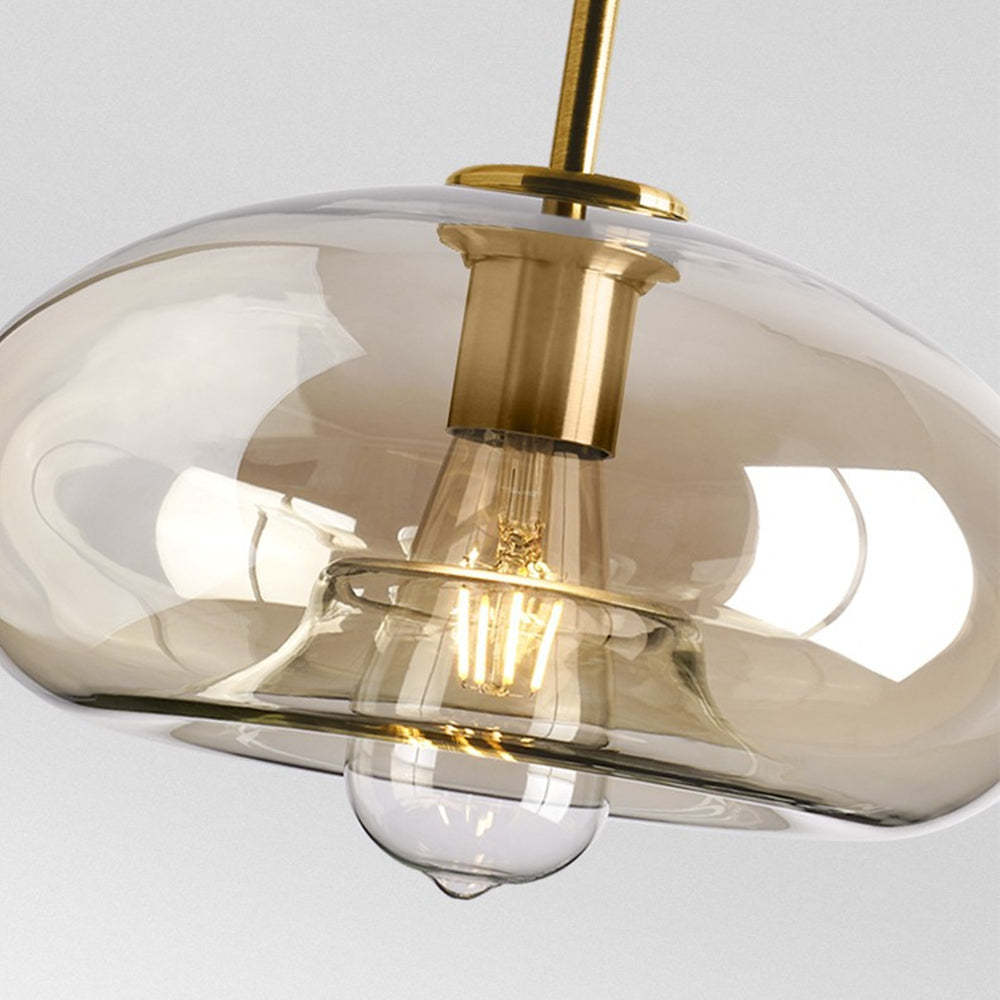 Modern Cognac Glass Pendant Light -Homdiy