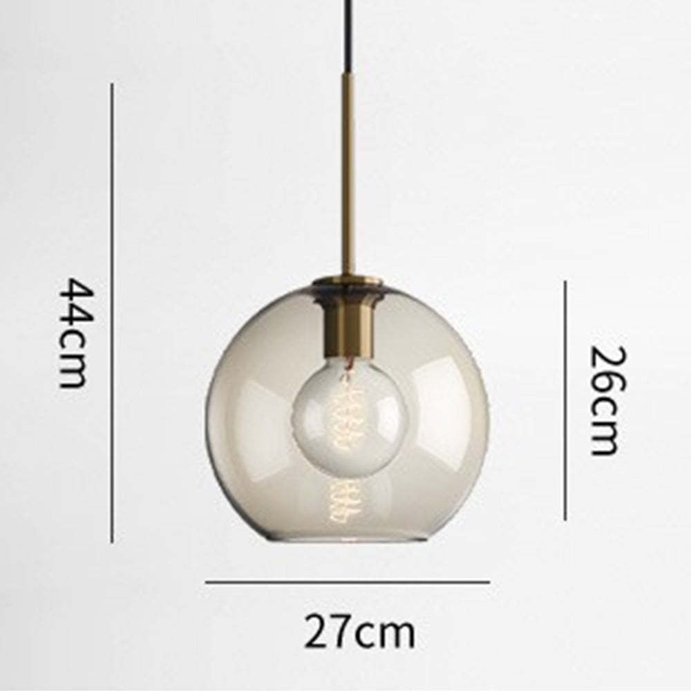 Modern Cognac Glass Pendant Light -Homdiy