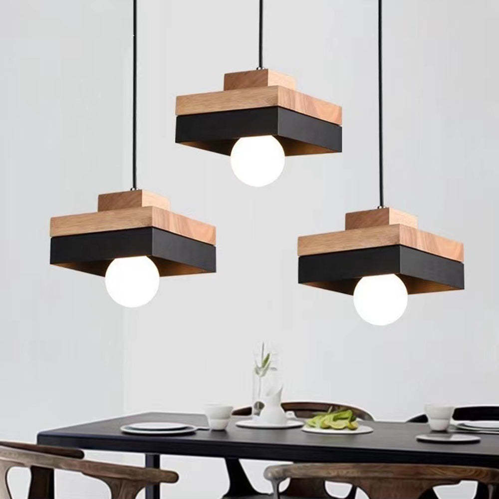Medieval Solid Wood Pendant Hanging Light -Homdiy