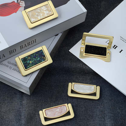 Decorative Invisible Gold Ring Zinc Alloy Drawer Handle