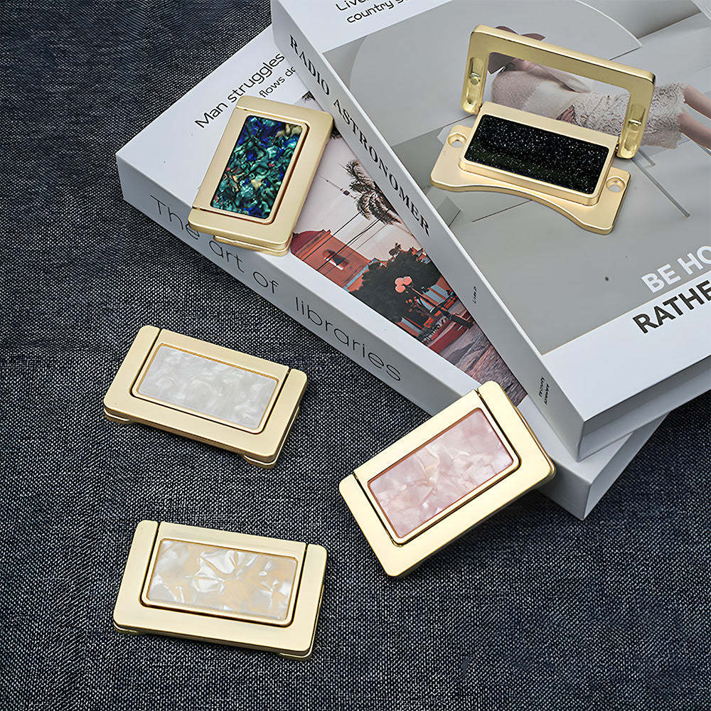 Decorative Invisible Gold Ring Zinc Alloy Drawer Handle