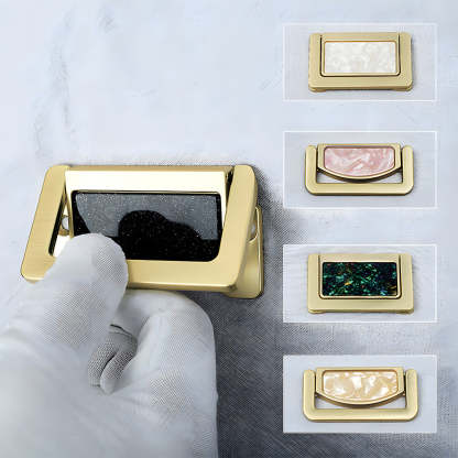 Decorative Invisible Gold Ring Zinc Alloy Drawer Handle