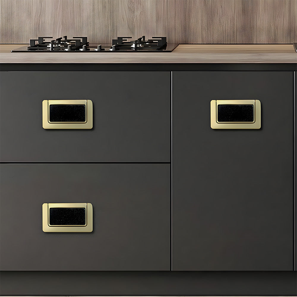 Decorative Invisible Gold Ring Zinc Alloy Drawer Handle