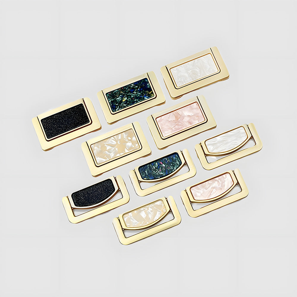 Decorative Invisible Gold Ring Zinc Alloy Drawer Handle