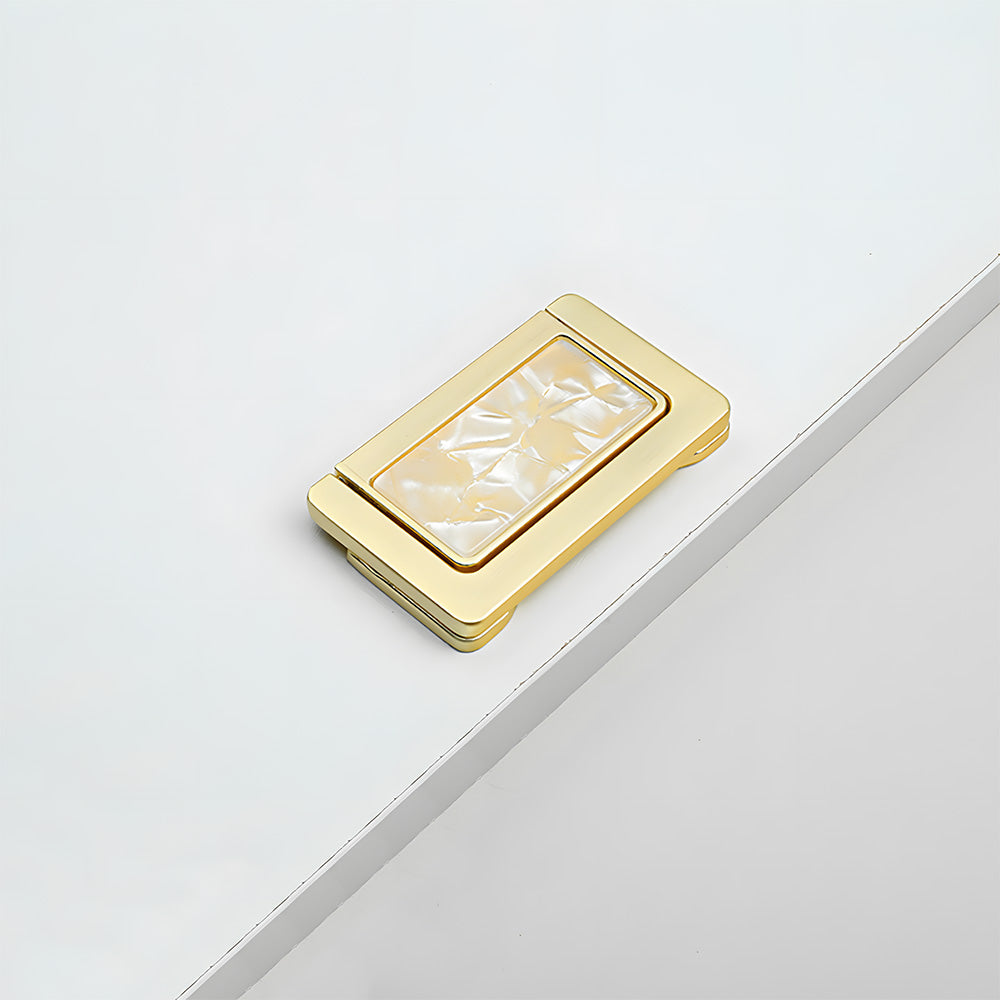 Decorative Invisible Gold Ring Zinc Alloy Drawer Handle