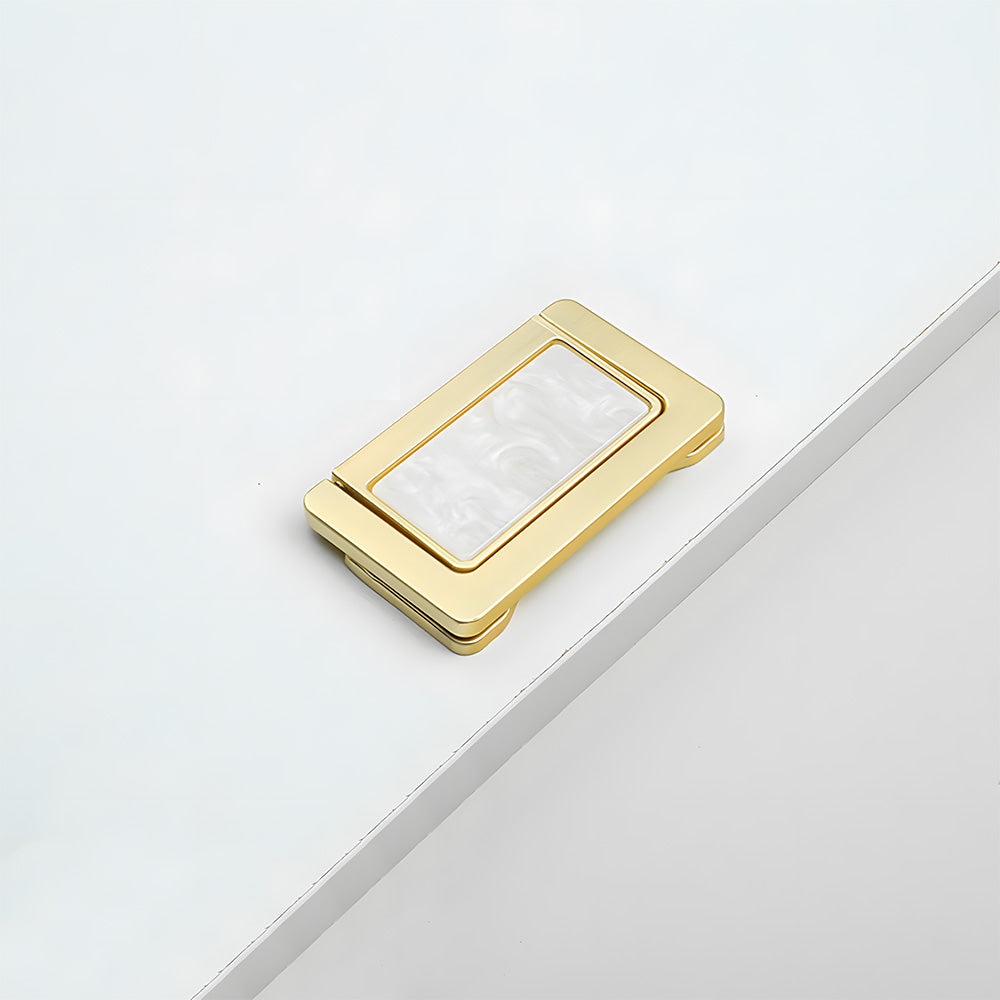 Decorative Invisible Gold Ring Zinc Alloy Drawer Handle