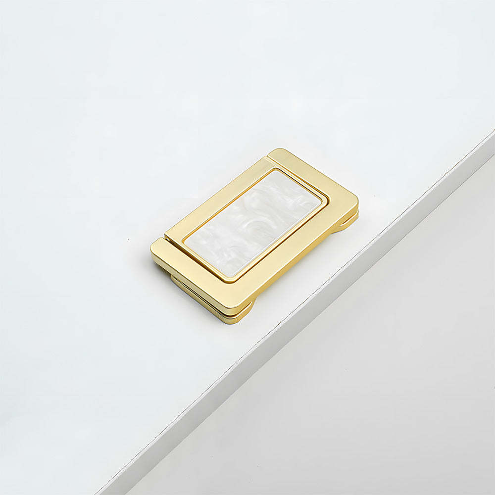 Decorative Invisible Gold Ring Zinc Alloy Drawer Handle