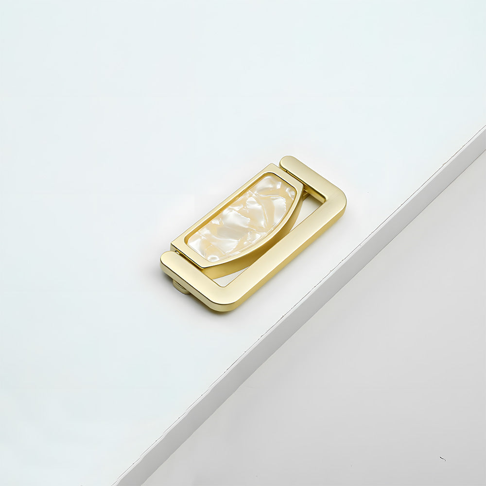 Decorative Invisible Gold Ring Zinc Alloy Drawer Handle