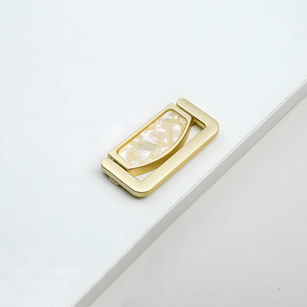Decorative Invisible Gold Ring Zinc Alloy Drawer Handle