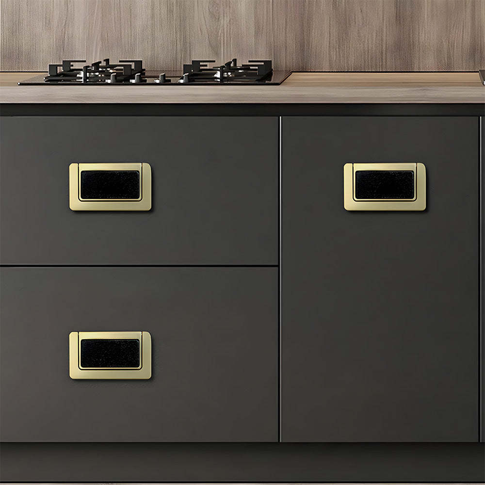 Decorative Invisible Gold Ring Zinc Alloy Drawer Handle