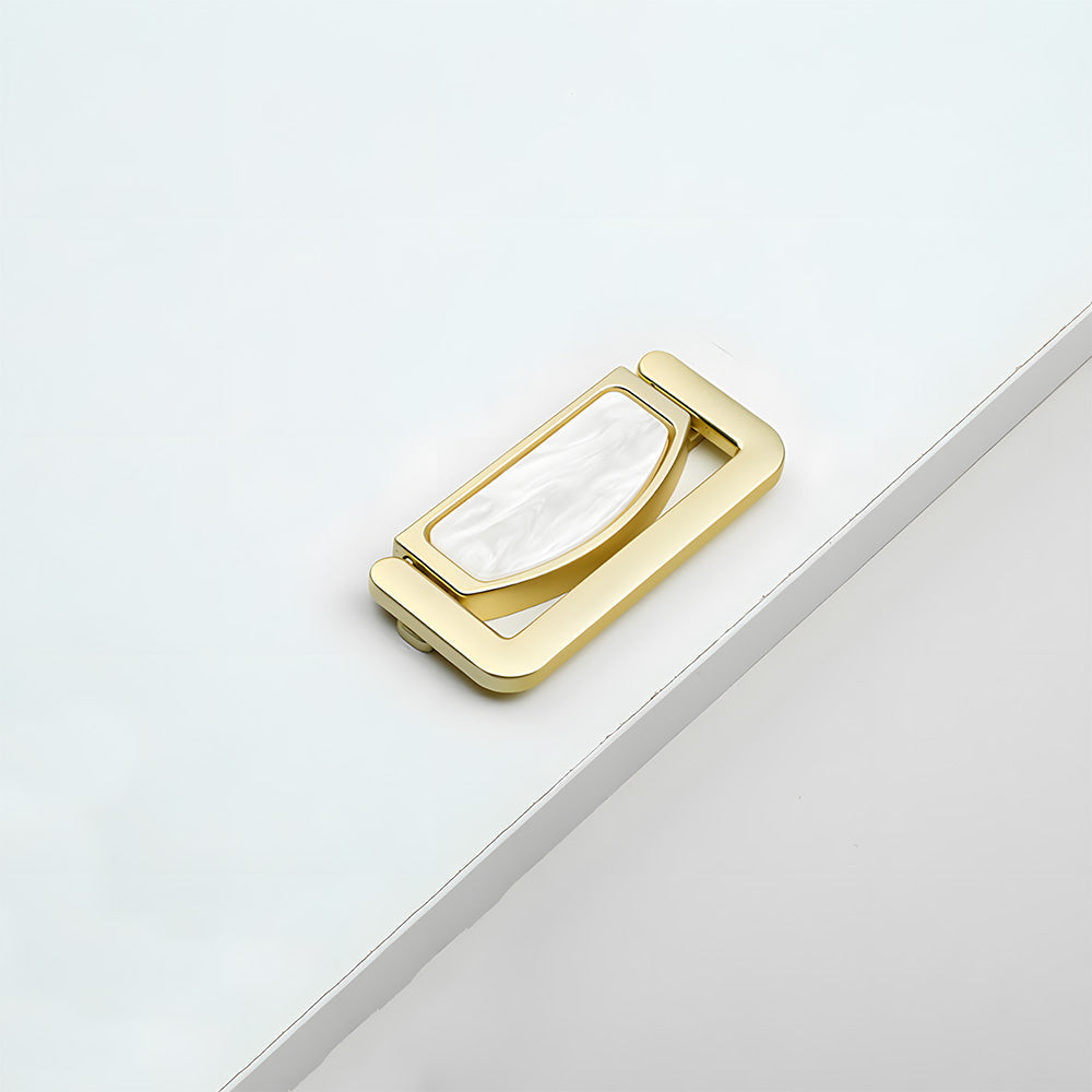 Decorative Invisible Gold Ring Zinc Alloy Drawer Handle