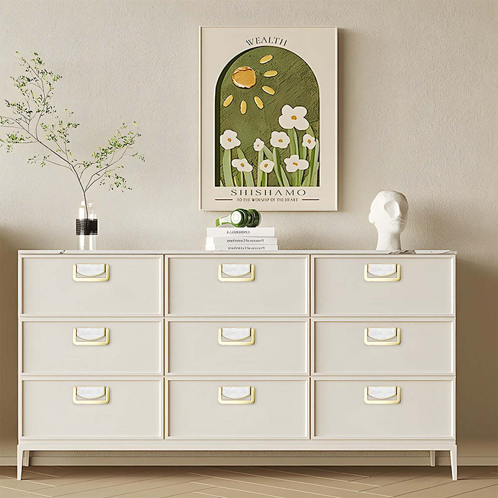 Decorative Invisible Gold Ring Zinc Alloy Drawer Handle