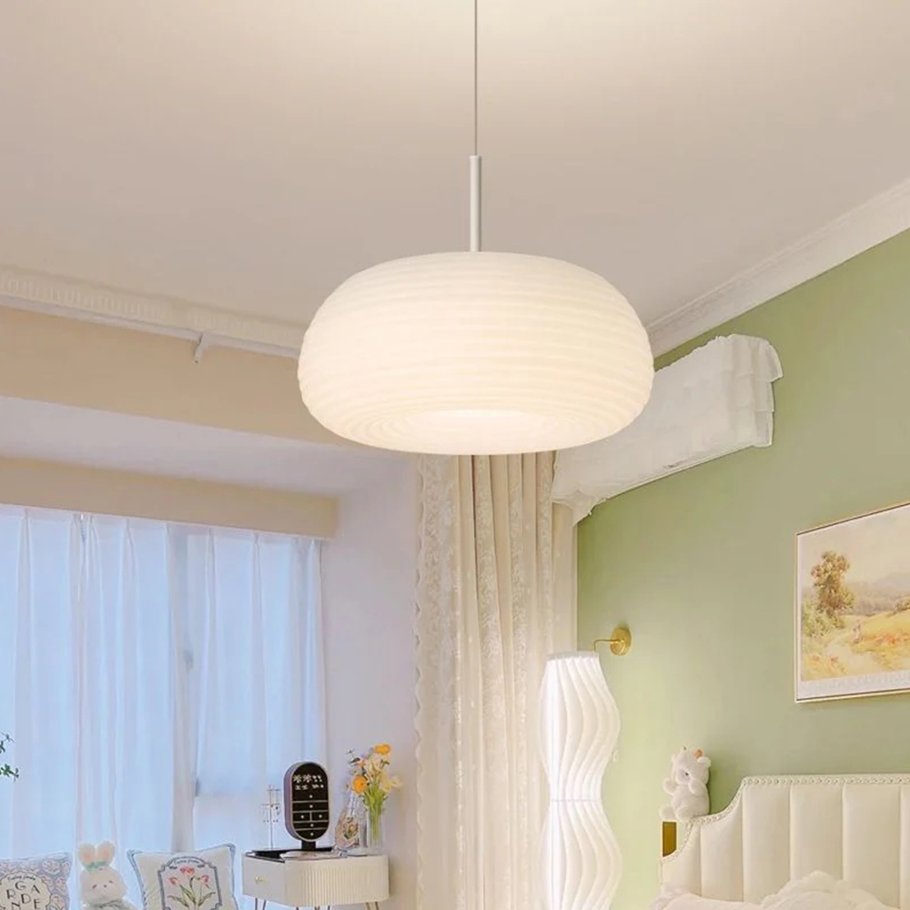 Cream Style Eye-Friendly Pumpkin LED Fixture for Kids’ Room