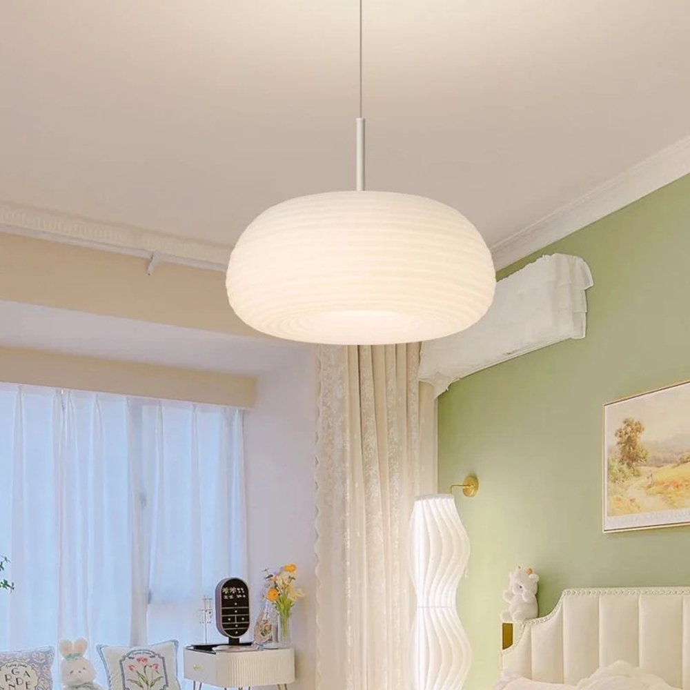 Cream Style Eye-Friendly Pumpkin LED Fixture for Kids’ Room