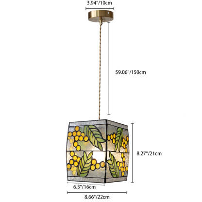 Vintage Colorful Glass Fruit Chandelier Lighting -Homdiy