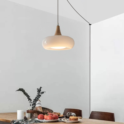 Kitchen Island Lighting Glass Pendant Light Linear Ceiling Fixture 