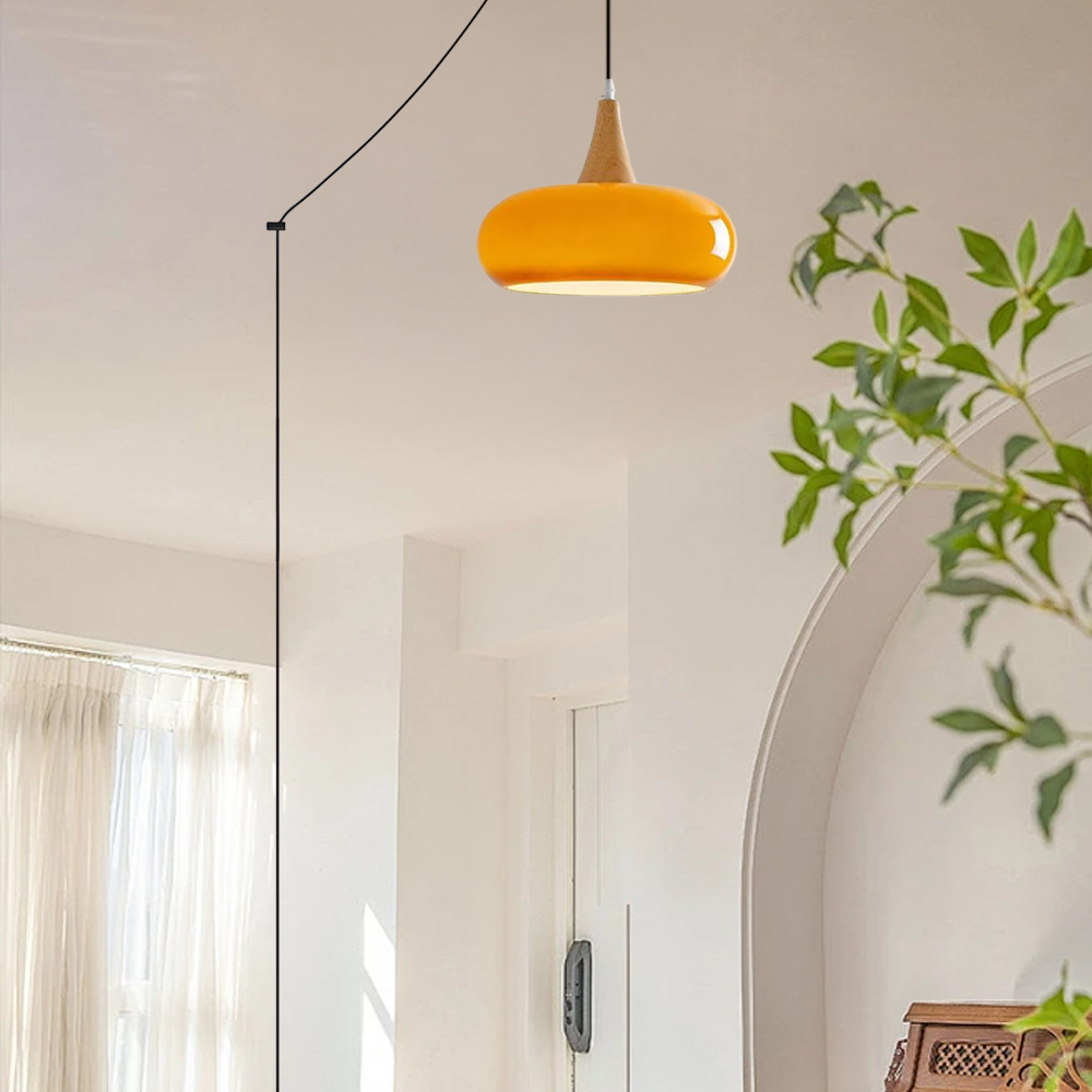 Kitchen Island Lighting Glass Pendant Light Linear Ceiling Fixture 