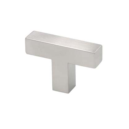 1 Pack Brushed Nickel Cabinet Handles Modern Square Kitchen Drawer Pulls (LSJ12BSS) -Homdiy