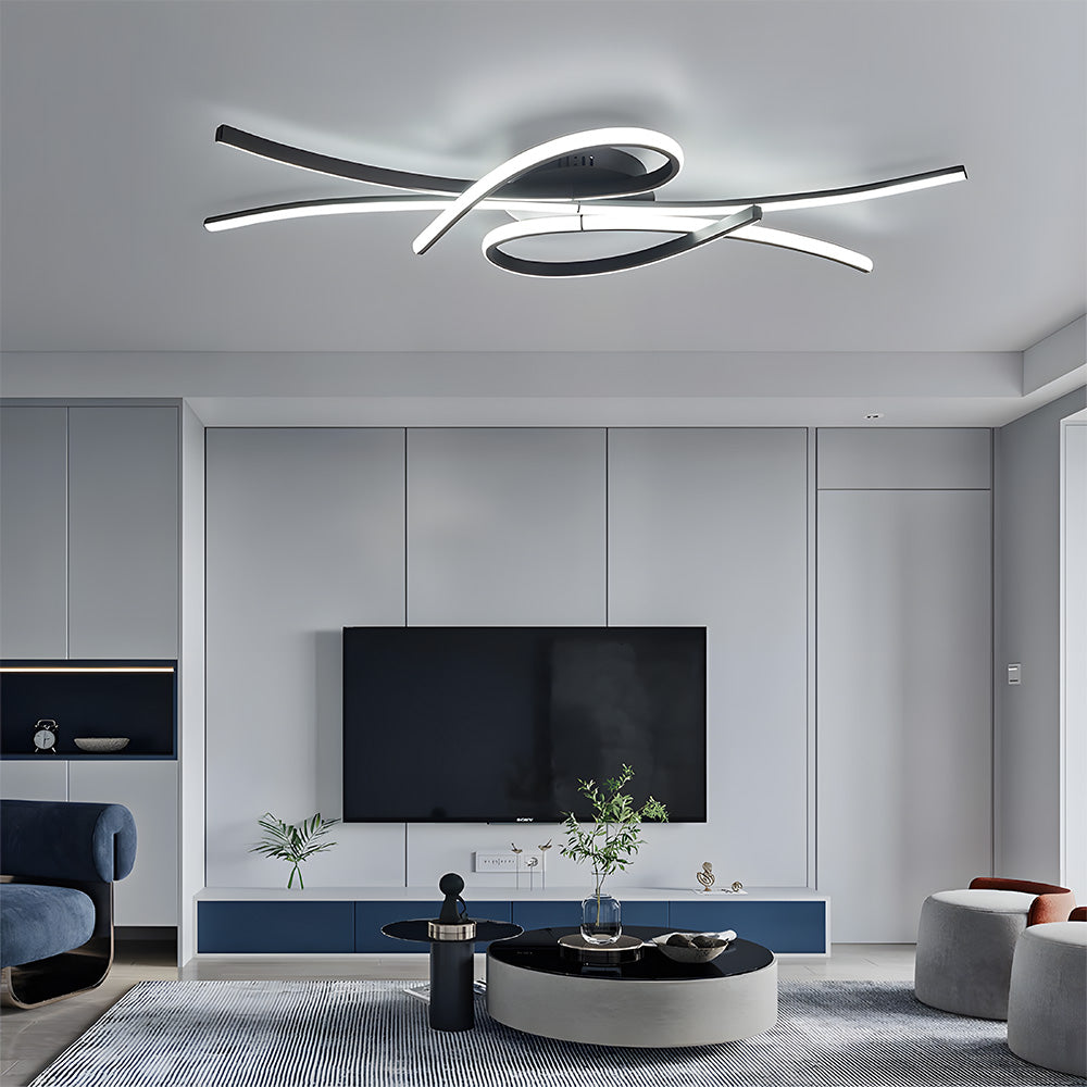Unique Creative Musical Notes LED Ceiling Lamp